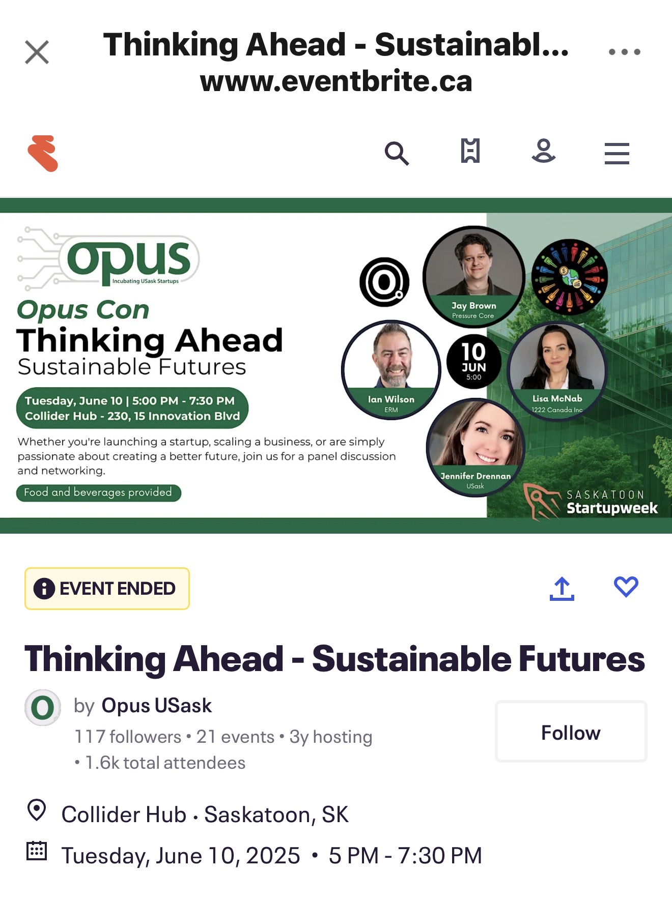 Opus Con: Thinking Ahead — Sustainable Futures